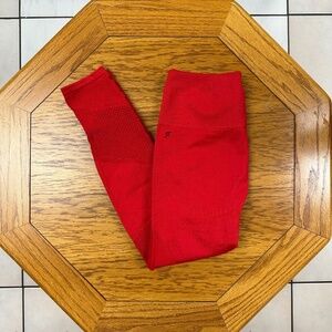 *FABLETICS* Red Compression Activewear Gym Leggings Size Small